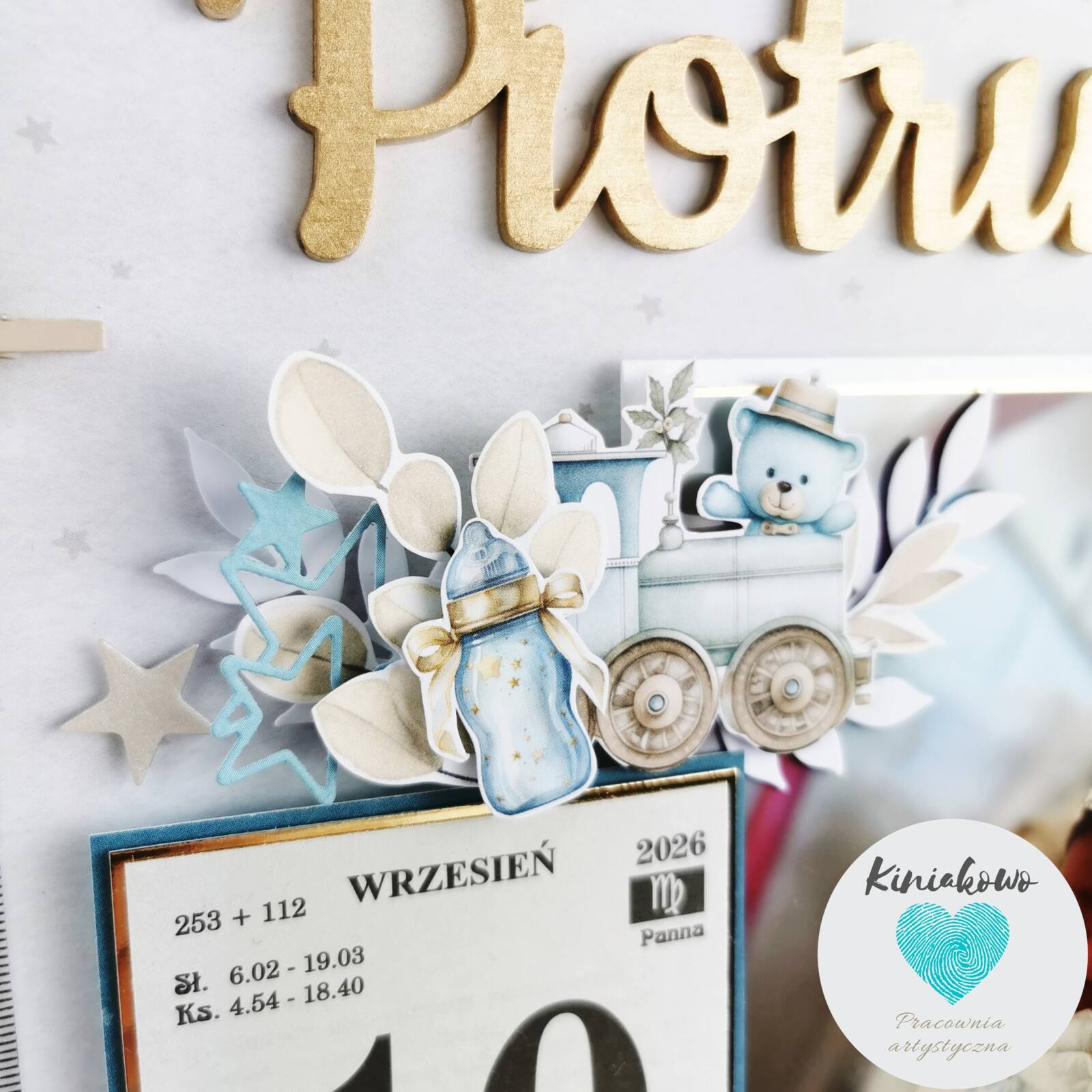metryczka miś w w krainie gwiazd - Piotruś (7)